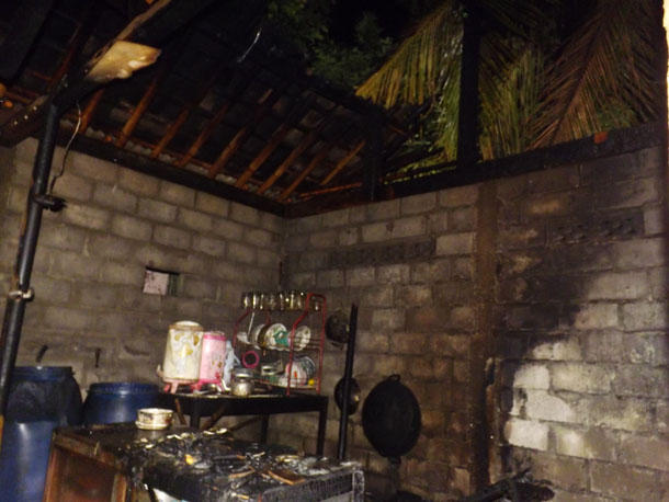 Rumah Ibu  Sagiyem Patuk Gunungkidul  ludes di amuk api "kerugian puluhan juta