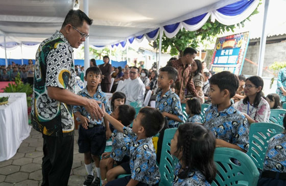 Dukung Peningkatan Kualitas Pendidikan Wabup Sleman Hadiri Pemberkatan Gedung Baru SD Kanisius Duwet