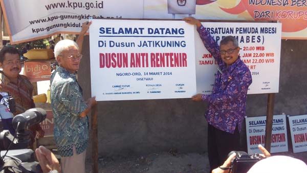 Padukuhan Jatikuning Ngoro-oro Patuk Persempit gerak Bank Plecit 
