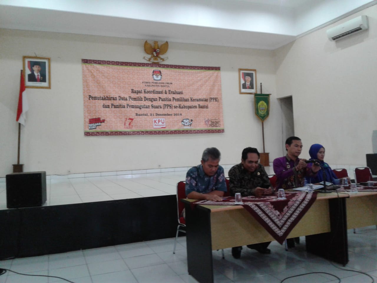 PPK dan PPS di imbau untuk tidak meningggalkan masalah’kerja harus profesional  