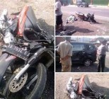 Motor Dan Mobil Duel di Piyungan…
