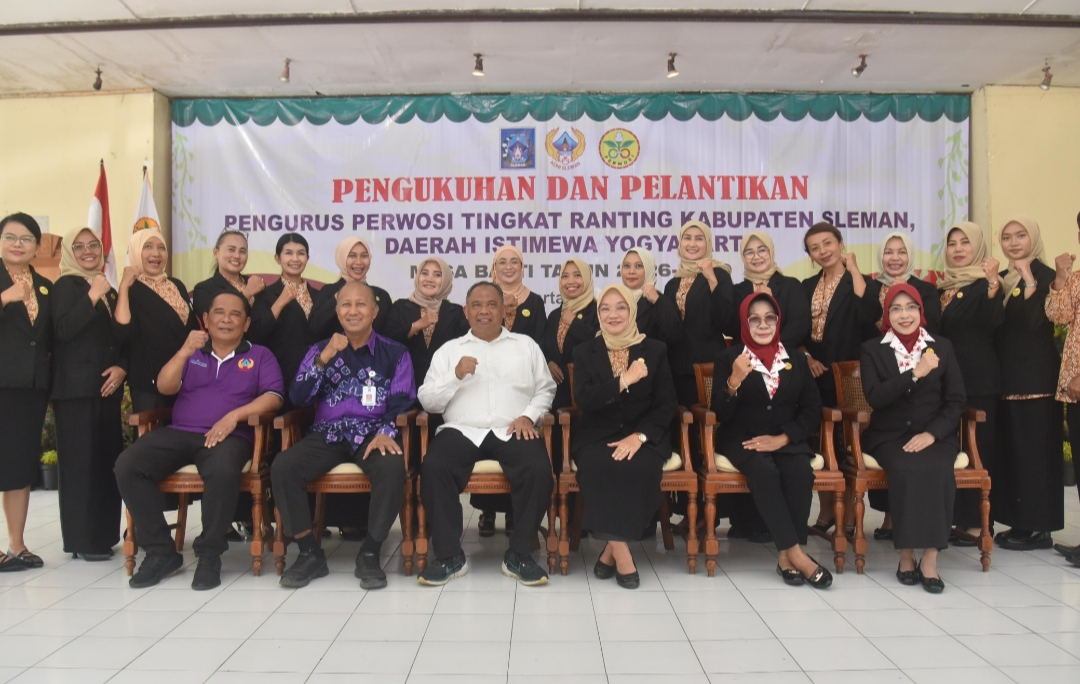 Pengurus PERWOSI Tingkat Ranting Se-Kabupaten Sleman Periode 2026 - 2030 Resmi Dikukuhkan. Diharapkan Mampu Hadirkan Inovasi